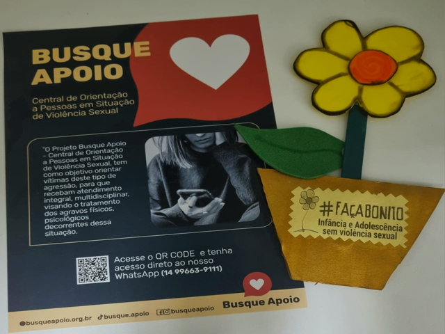 Capa do post Projeto Busque Apoio participa de ações do Maio Laranja e fortalece rede de proteção à infância